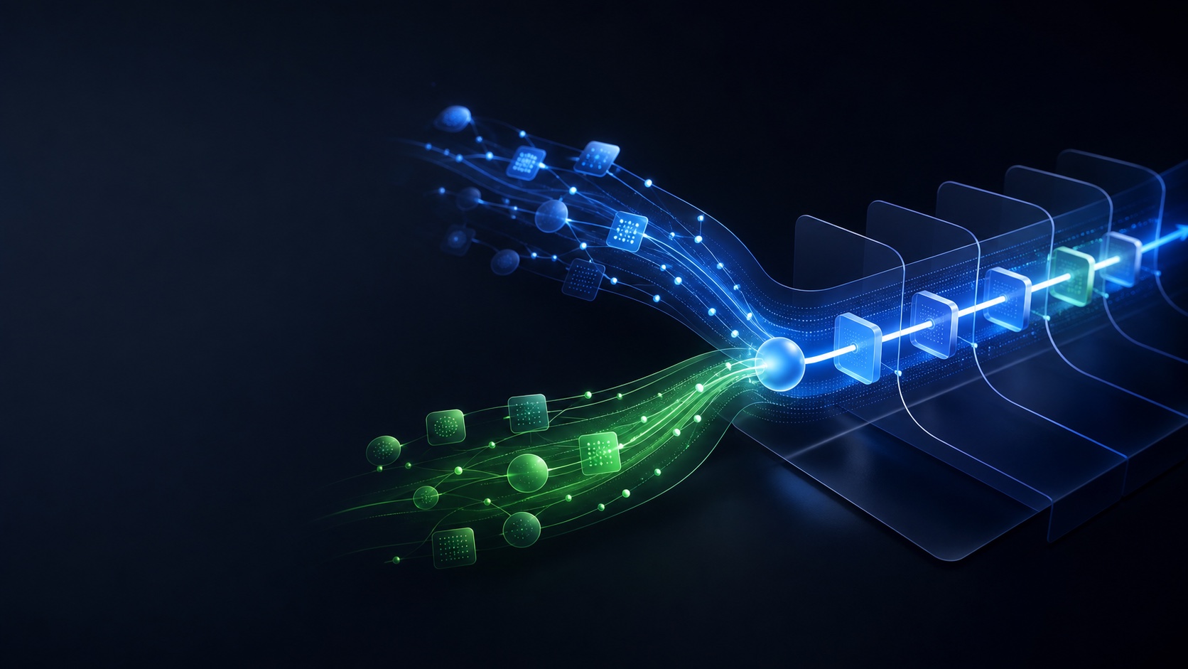 Two coordinated streams converging into one organized healthcare growth system